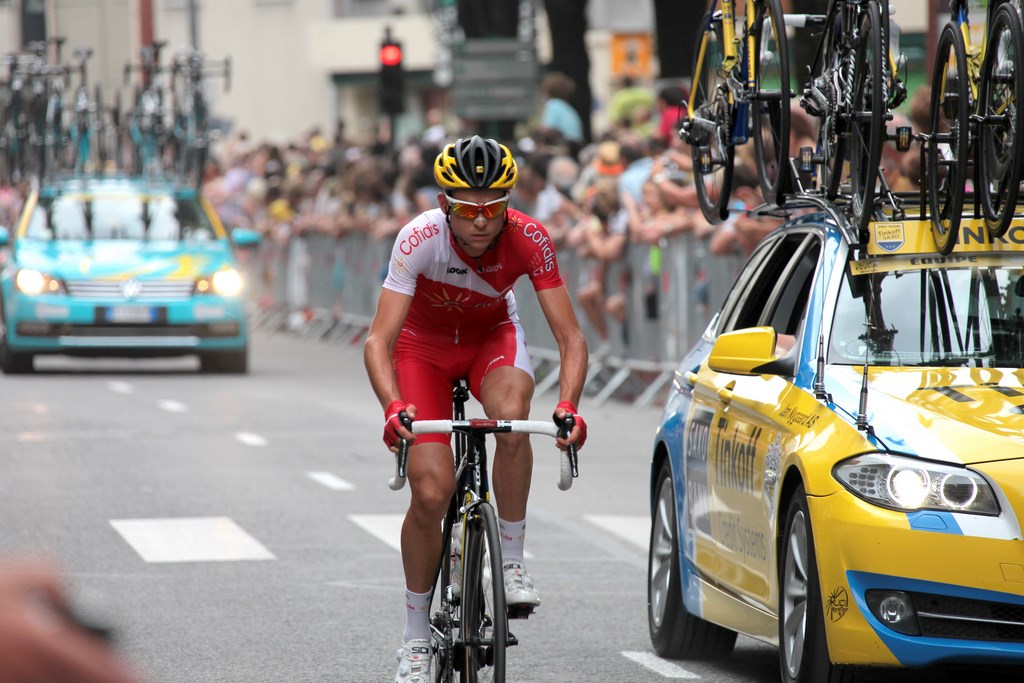 Cycliste cofidis départ fictif étape Grenoble Risoul Tour de France 2014
