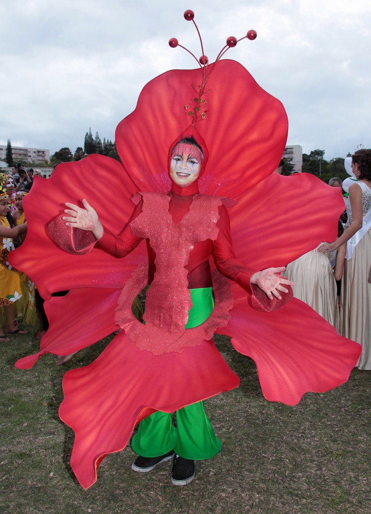 Fleur rouge Carnaval de Nouméa 2015 Nouvelle-Calédonie