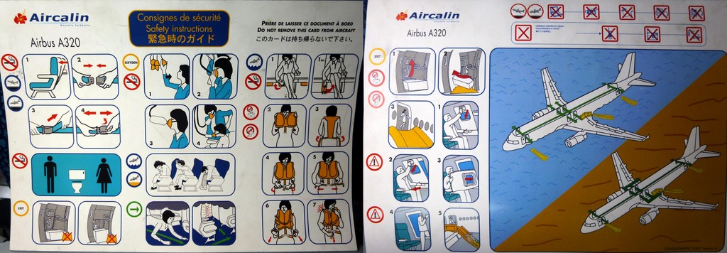 Aircalin consignes de sécurité Airbus A320