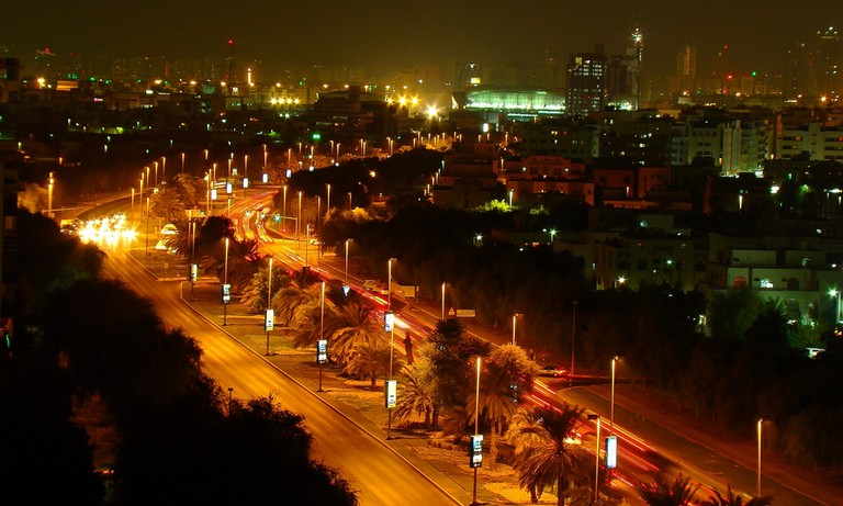 Abu Dhabi by night United Arab Emirates
