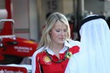 F. DALE scuderia Ferrari Team public relation attractive blond womanformula one United Arab Emirates