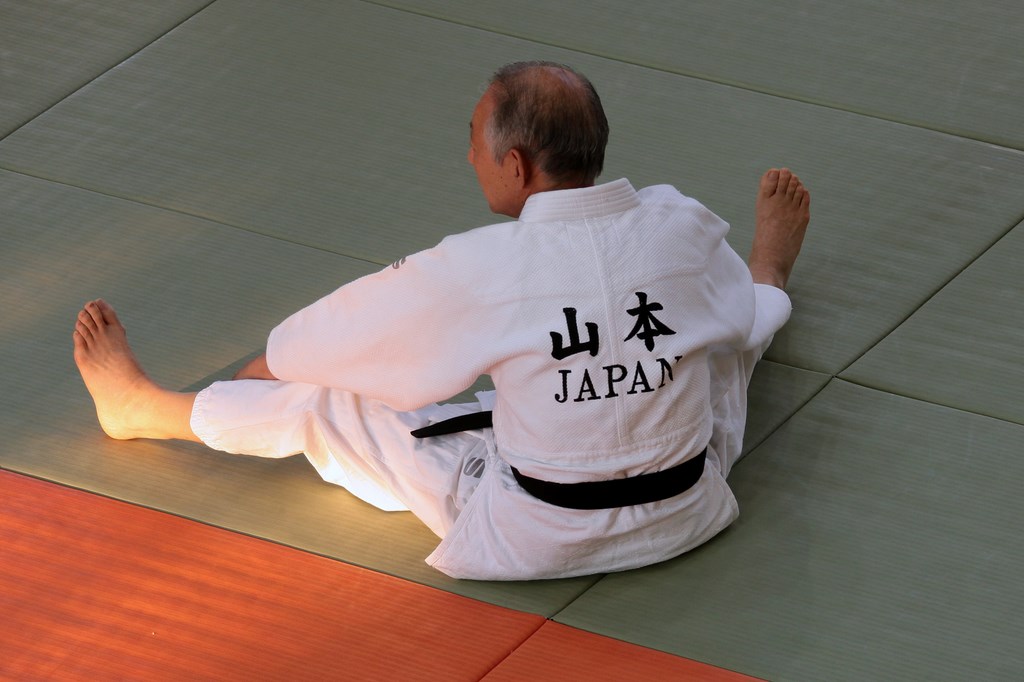 Entrainement judo Judoka Japonais pratiquant judo Tokyo Japon Dojo Kodokan