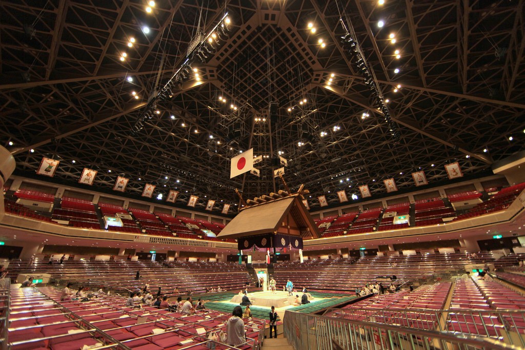 Ryōgoku Kokugikan 両国国技館 Sumo Hall sporting arena Sumo Tournament Tokyo Japan
