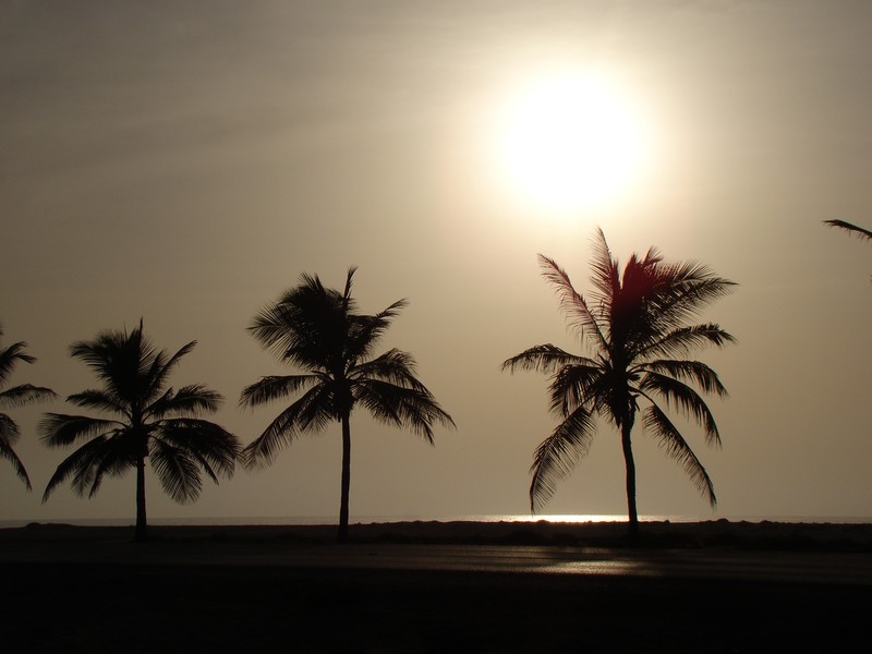 Sunset at al Sawadi Beach Resort - Oman