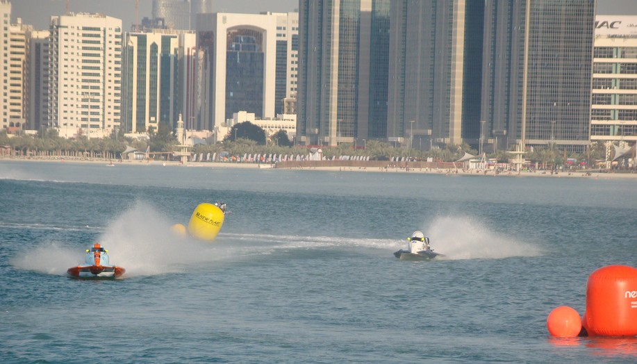 Pilotes en action Grand Prix Abu Dhabi Emirats Arabes Unis