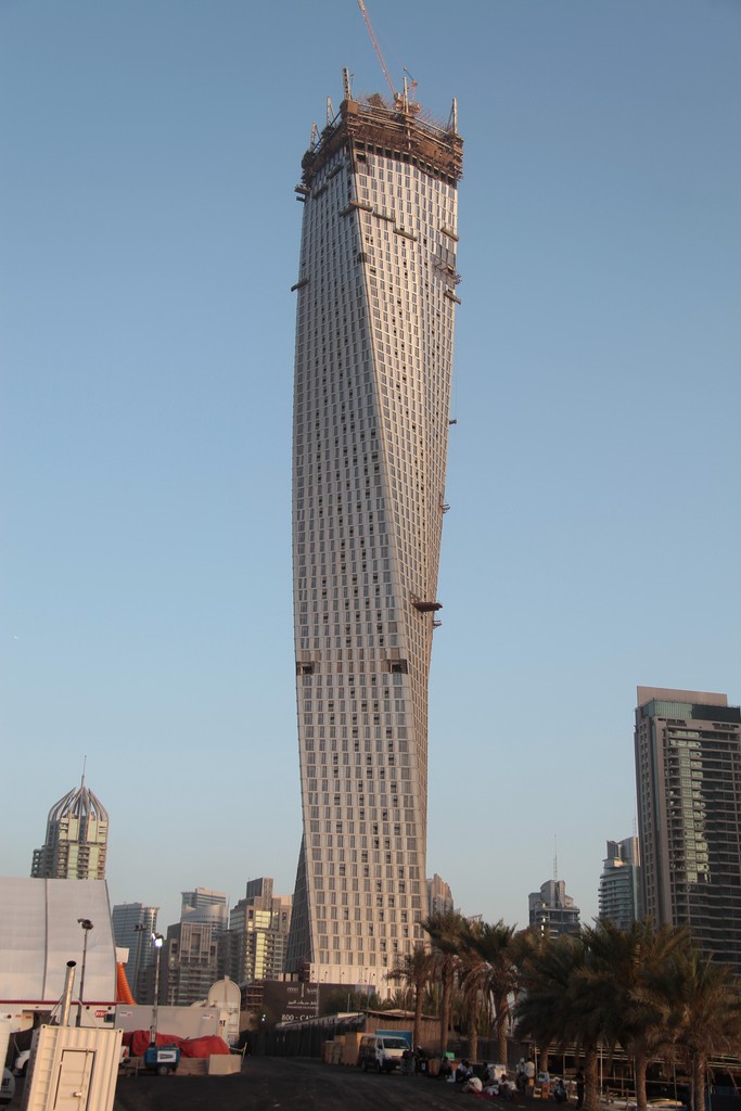 Cayan Tower or Infinity Tower building with a twist of 90 degrees Dubai United Arab Emirates