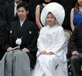 神前式 Traditional wedding ceremony Japan Tokyo white dress 三献の儀