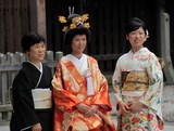 Kimonos traditionnels Japonais 着物 振袖 Japon Tokyo Portrait de femme mariage traditionnel 神前式