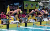 Natation plongeon nageuse 50m nage libre départ plongé Technique Meeting Qantas 2014 Nouvelle-Calédonie
