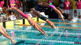 Compétition de nataion Nouvelle-Calédonie Demi-finale Homme 50m nage libre Piscine CNC