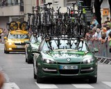 Voiture Europcar 22 équipes engagées Tour de France cycliste