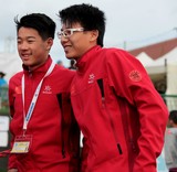 Chinese team Members IFSC world youth championships lead and speed Climbing Noumea 2014 New Caledonia