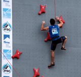 France male competitor IFSC world youth championships lead and speed Climbing Noumea 2014 New Caledonia