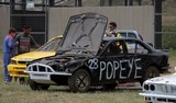 Voiture 28 Popeye funcar Hyppodrome Téné Bourail démonstration sports mécaniques 2014