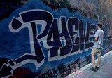 Phews painting street artist Melbourne Australia