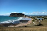 Stanley scenic view Tasmania Tourist destination The Nut Fishing port Australia
