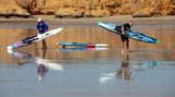 Paddleboard or rescue board from Australia miror effect Great Ocean Road Victoria