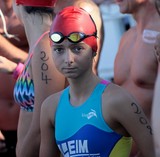 Trіаthlоn Intеrnаtіоnаl dе NOUMЕA-BNC 2015 Nouvelle-Calédonie Jeune nageuse épreuve natation participante 208