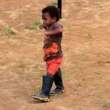 Petit garçon Kanak Fête de Boulouparis 2015 Nouvelle-Calédonie