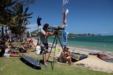 Canon Inc. manufacture of imaging and optical products Sport photograph PWA slalom Race final Noumea New Caledonia 観音