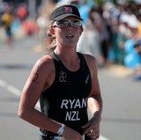 Taryn Ryan running Professional Triathlete New Zealand Triathlon international Nouma 2016 New Caledonia