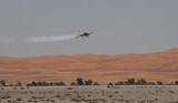 L-39C Albatros flying over the al-ain desert UAE al ain air show avion a reaction demonstration acrobatie aerienne
