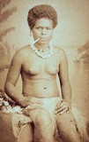 femme indigène portrait Nouvelle-Calédonie photographie ancienne Allan Hughan