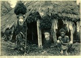 Nouvelle-Calédonie Fétiches utilisés comme masques de guerre Philadelphe Delord