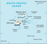Carte des Fidji - Fiji map