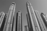 Dubai black and white picture Towers United Arab Emirats