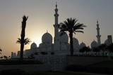 Mosquée Sheikh Zayed Abou Dabi couché de soleil