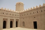 Intérieur du Fort de Mezaira'a dans l'oasis de Liwa, aux Émirats Arabes Unis