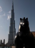 Horse Dubai mall Burj Khalifa sculpture Botero