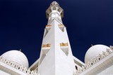 Minarets d'une hauteur de 107 mètres mosquée Sheikh Zayed Abou Dabi Émirats Arabes Unis