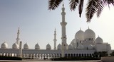 Abu Dhabi mosque Zayed picture take from the car park