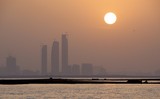 Lever de soleil sur Abu Dhabi
