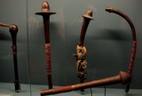 Massue phallique casse-tête guerrier Kanak indigène Nouvelle-Calédonie