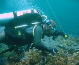 Richard deep stop Octopus Rock Musandam Oman diving air